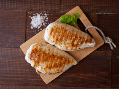 Filé de Frango assado ao limão e tomilho