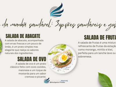 Café da manhã saudável: 3 opções saudáveis e gostosas!