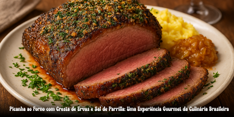 🥩 Picanha ao Forno com Crosta de Ervas e Sal de Parrilla: Receita Gourmet da Culinária Brasileira